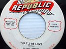 GLENN REEVES rare rockabilly REPUBLIC 45 THAT LAST TIME / THAT'LL BE LOVE WS100