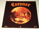 CORONER - RIP - LP VINYL GERMANY 1987 1PRESS EXCELLENT SLAYER VOIVOD SODOM X024