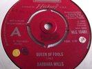 BARBARA MILLS   QUEEN OF FOOLS ** LONDON 45 DEMO