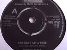 YVONNE BAKER   YOU DIDN'T SAY A WORD ** LONDON 45