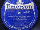 JAZZ: LOUISIANA FIVE - ‘HIGH BROWN BABIES BALL'12 INCH EMERSON 78 RARITY