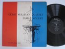 GERRY MULLIGAN QUARTET Paris Concert Pacific Jazz 1210 Mono DG LP