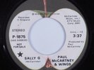 Rock 45 PAUL McCARTNEY & WINGS Sally G APPLE HEAR promo