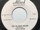 ORLANDO Not So Quiet Village ALLIED 45 RARE EXOTICA Popcorn  Jazz SPACEAGE HEAR