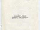 Three Degrees Colston Hall, Bristol Hiring Agreement 5/6/82