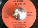 JOHNNIE OSBOURNE rare Right Right Time reggae roots Summer 45 HEAR