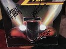 ZZ Top Eliminator LP record album Hand signed by 3  Gibbons Beard Hill 3x Auto