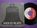 AC/DC Back In Black RARE SPAIN 45 1980 Unique Sleeve ACDC