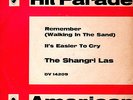 THE SHANGRI LAS - REMEMBER(WALKING IN THE SAND)/IT' EASIER TO CRY- VOGUE DV14209