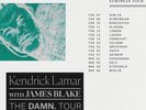 2 places *VALIDEES* catégorie 1 Paris BERCY Kendrick Lamar The DAMN TOUR Europe