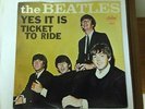 Rare Beatles 45 and picture sleeve Ticket To Ride/Yes It Is