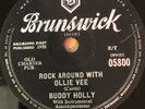 Buddy Holly 78rpm Rock Around With Ollie Vee/Midnight Shift