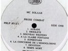 MC Solaar - Prose Combat (LP, Promo)  Hip Hop Vinyl