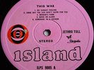 JETHRO TULL  This Was LP 1968 Original 1st UK ISLAND Wide SPINE   A/B  STEREO