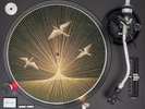 Turntable Slipmat  by Taz Studio - Specially desig -  psychedelic geometric bird