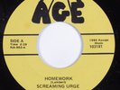 Punk 45 SCREAMING URGE Homework NEW AGE VG+/VG++ HEAR