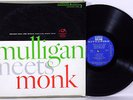 MULLIGAN MEETS MONK ? EX/NM 1957 Riverside eccentric pat pend THELONIOUS & GERRY