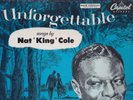 Nat King Cole . Unforgettable . turquoise label . 1955 Capitol LP