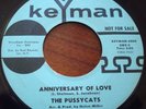 The Pussycats. Mickey Mouse March b/w Anniversary of Love. NM- Doo-wop Promo 45