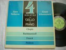 ZARA NELSOVA Chopin-Rachmaninoff-Franck-Poulenc 2-LP Cello & Piano Sonatas NM-