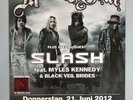 MÖTLEY CRÜE - SLASH  2012 BASEL  + orig.Concert Poster -- Konzert Plakat   NEU