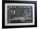ROD STEWART+Foot Loose & Free+POSTER+AD+FRAMED+ORIGINAL 1977+EXPRESS GLOBAL SHIP