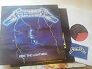 METALLICA RIDE THE LIGHTNING LP w/lyric 603961 elektra MASTERDISK '84 w/STICKER