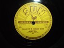 JOHNNY CASH Ballad Of A Teenage Queen / Big River SUN 78 RPM Record VG