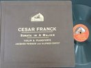 JACQUES THIBAUD - ALFRED CORTOT / FRANCK / HMV