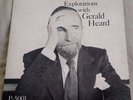Explorations with Gerald Heard LP (Pacifica) VG/VG+