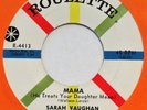 SARAH VAUGHAN Mama He Treats / One Mint Julep ROULETTE 45 mod R&B NM 7”