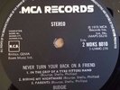 Budgie LP Never turn your back on a friend UK MCA 1st Press IL 2L ++++++