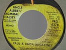 Paul & Linda McCartney Promo 45 on Apple #PRO-6278, Uncle Albert