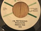 PRISCILLA PAGE northern soul 45 I'm Pretending / Poor Dog A Bone   Topper