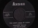 LEONARD WAYNE & IMPACTS: That's All I Want To Do / You Didn't Have To Laugh 45