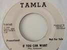SMOKEY ROBINSON & THE MIRACLES -IF YOU CAN WANT. DOUBLE SIDED PROMO. TAMLA 54162
