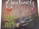 OBITUARY - Slowly we rot - Roadracer 1989 - Vinyl LP VG / VG+ _original_