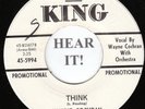 Wayne Cochran NEW BREED R&B 45 (King 5994 PROMO) Think /You Left The Water MINT-