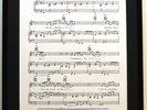 PAUL WELLER /FRAMED SONGSHEET/ YOU DO SOMETHING TO ME (CAN BE PERSONALISED)