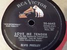 1956 78 RPM Elvis Presley RCA LOVE ME TENDER 20-6643 VG Early Label Play Tested