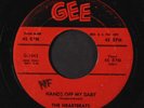 HEARTBEATS: When I Found You / Hands Off My Baby 45 (plays fine, rubber stamp