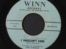 SENATORS: Wedding Bells / I Shouldn't Care 45 (plays great  wol)