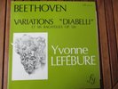 RARE NM  ED1 YVONNE LEFEBURE BEETHOVEN FY 022 STEREO FRANCE
