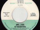 IMAGINATIONS - Music Makers 108 - Hey You / Guardian Angel - '61 DOO-WOP 45 VG++