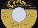 Black Gospel 45 ANGELS OF MERCY Thank God VIRTUE HEAR acetate