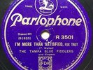 JAZZ: LARRY ABBOTT & HIS ORCHESTRA - I’M MORE THAN SATISFIED’ PARLOPHONE, RARE