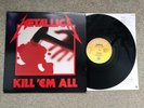 METALLICA Kill 'Em All LP Vertigo 838142 Europe 1989 Re-Issue EX+/EX