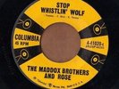 COLUMBIA rockabilly hillbilly 45  MADDOX BROTHERS & ROSE - Stop Whistlin' Wolf