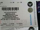 Metallica ticket for Manchester on 28.10.17