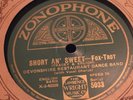 DEVONSHIRE RESTAURANT BAND (FIRMAN) Short & Sweet/A Persian Rosebud ZONOPHONE 78